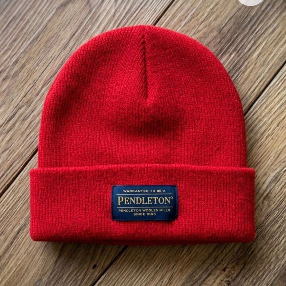 Pendleton red Beanie 100% acrylic great condition women’s or mens